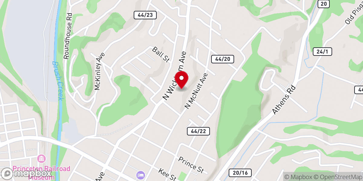 Map showing location of Pentecost Chapel of Praise