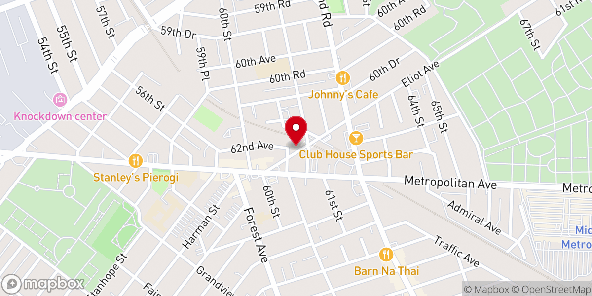 Map showing location of Radiant Church