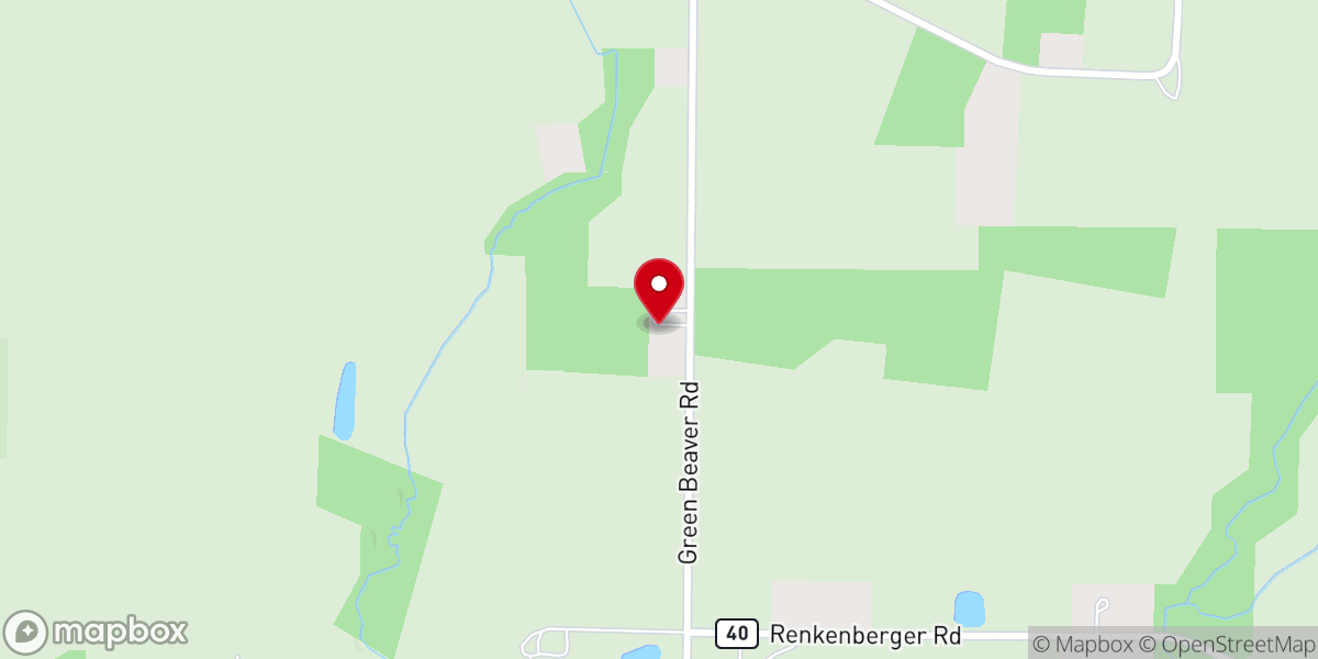 Map showing location of Sharon Mennonite Church