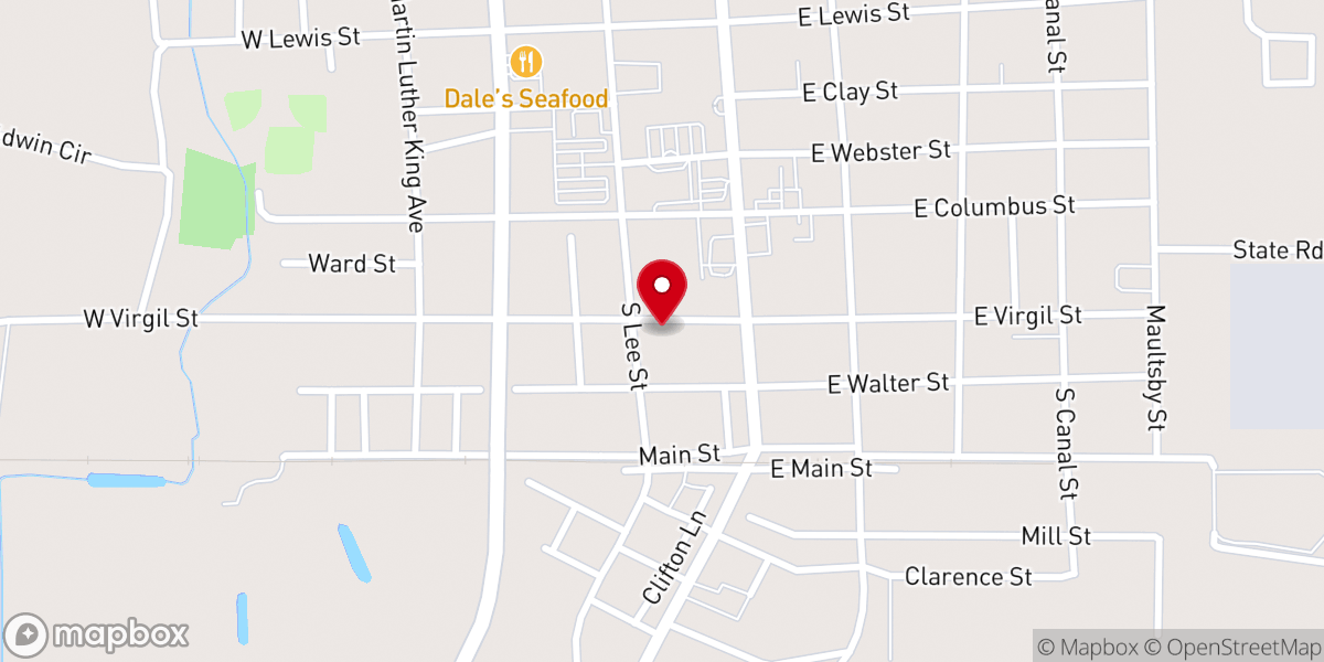 Map showing location of St Mark Amez Parsonage