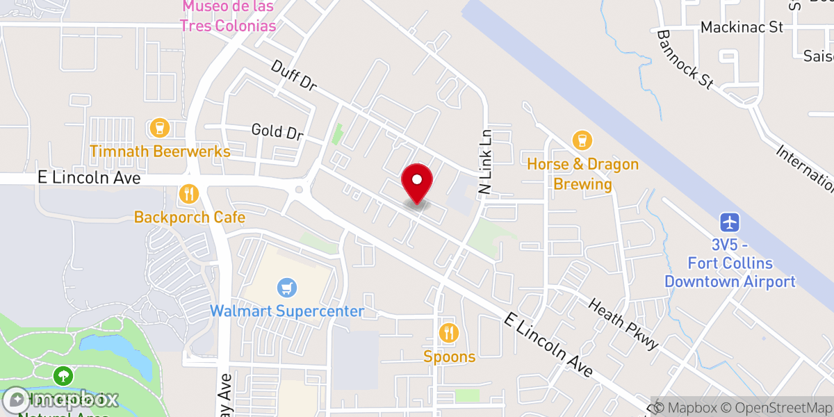 Map showing location of All Nations Church & Deliverance Center