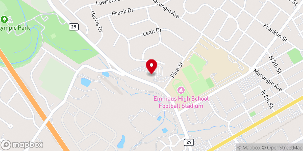 Map showing location of Holy Spirit Christian Nursery School