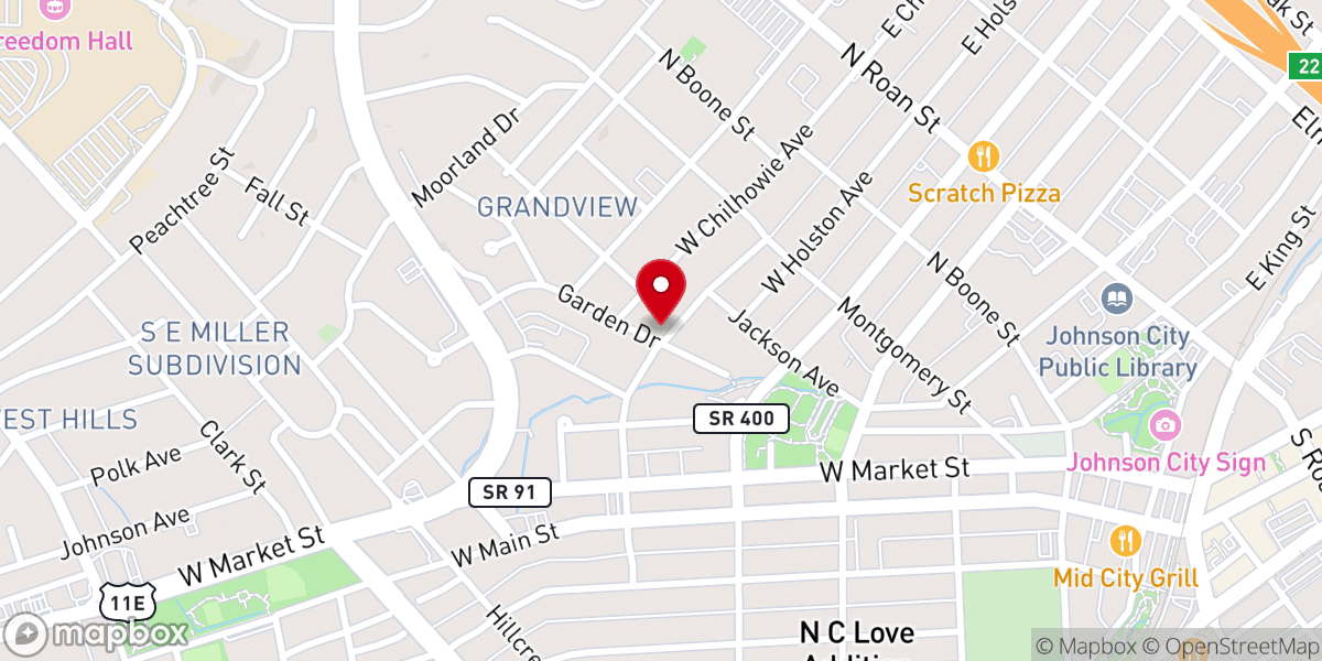 Map showing location of Grace Temple Church
