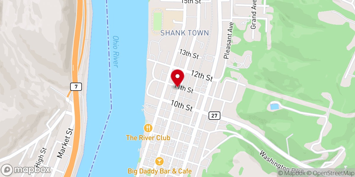 Map showing location of Wellsburg United Methodist Church