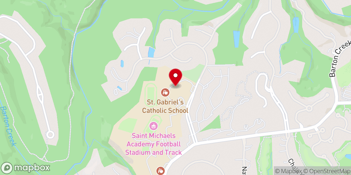 Map showing location of Incarnate Word Chapel