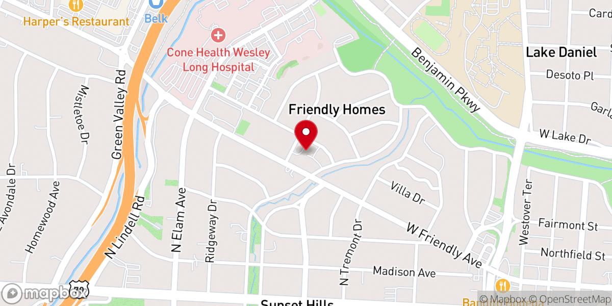 Map showing location of First Friends Meeting