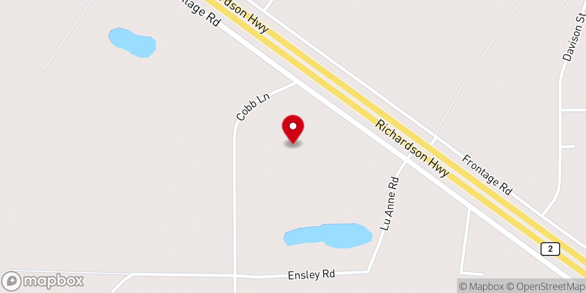 Map showing location of Fairbanks Christian Center