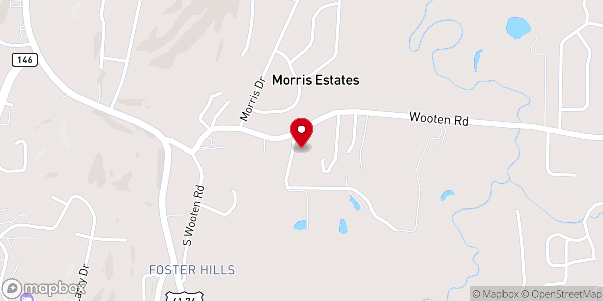 Map showing location of Gospel Way Baptist Church