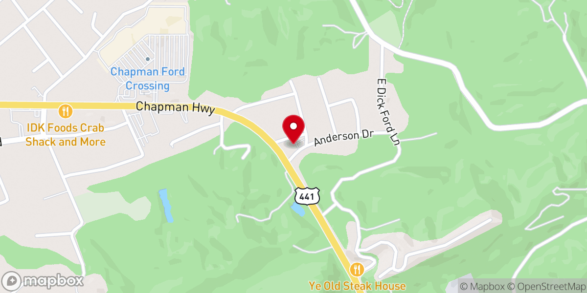 Map showing location of Gloria Dei Lutheran Church