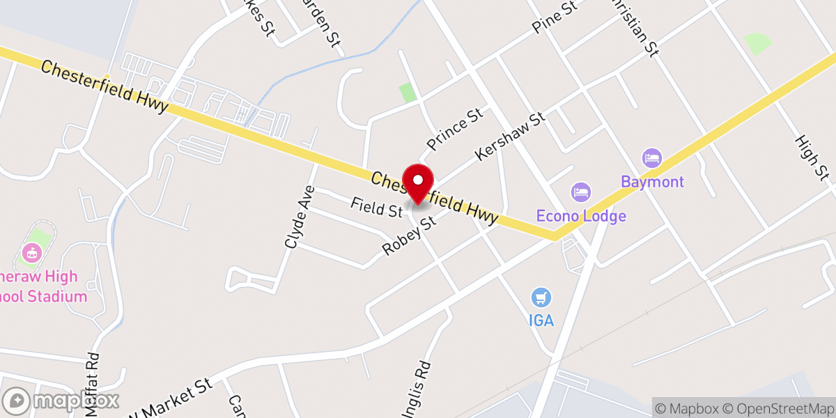 Map showing location of Outreach Tabernacle Church