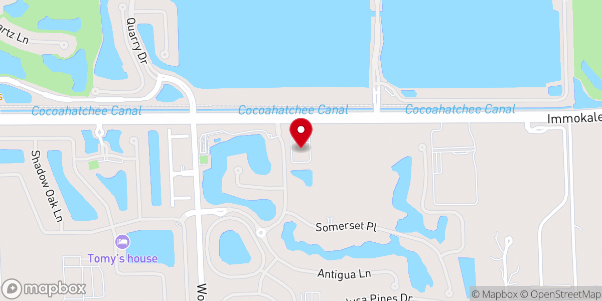 Map showing location of Peace Lutheran Church