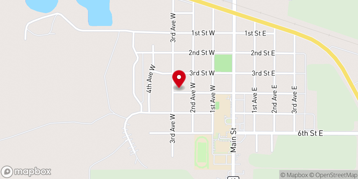 Map showing location of Good News Assembly of God