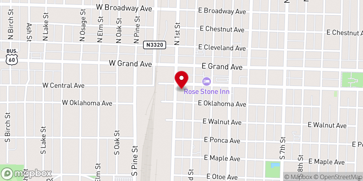 Map showing location of New Beginnings Church