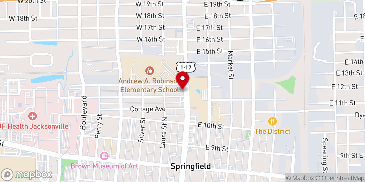 Map showing location of Kingdom City Church