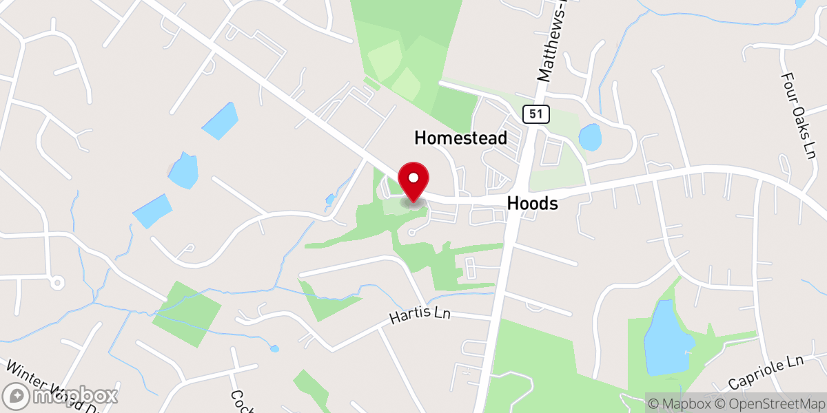 Map showing location of The Chapel at Morning Star