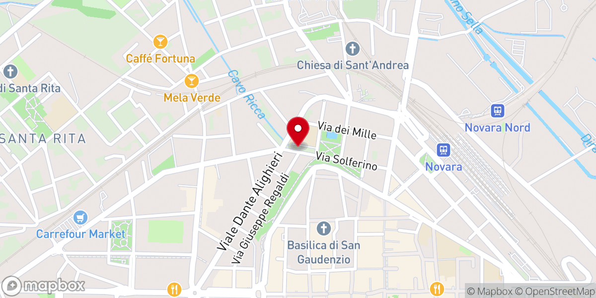 Map showing location of Monastero Sorelle della Carità