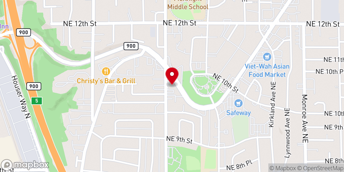 Map showing location of Sunset Community Church