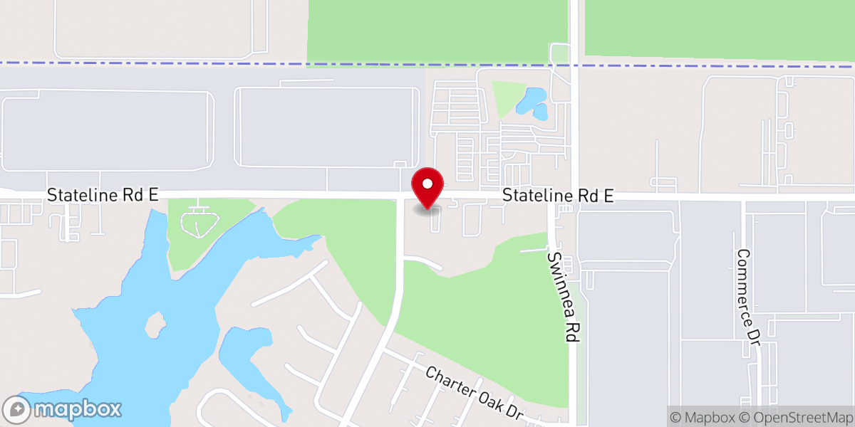 Map showing location of New Beginning Church
