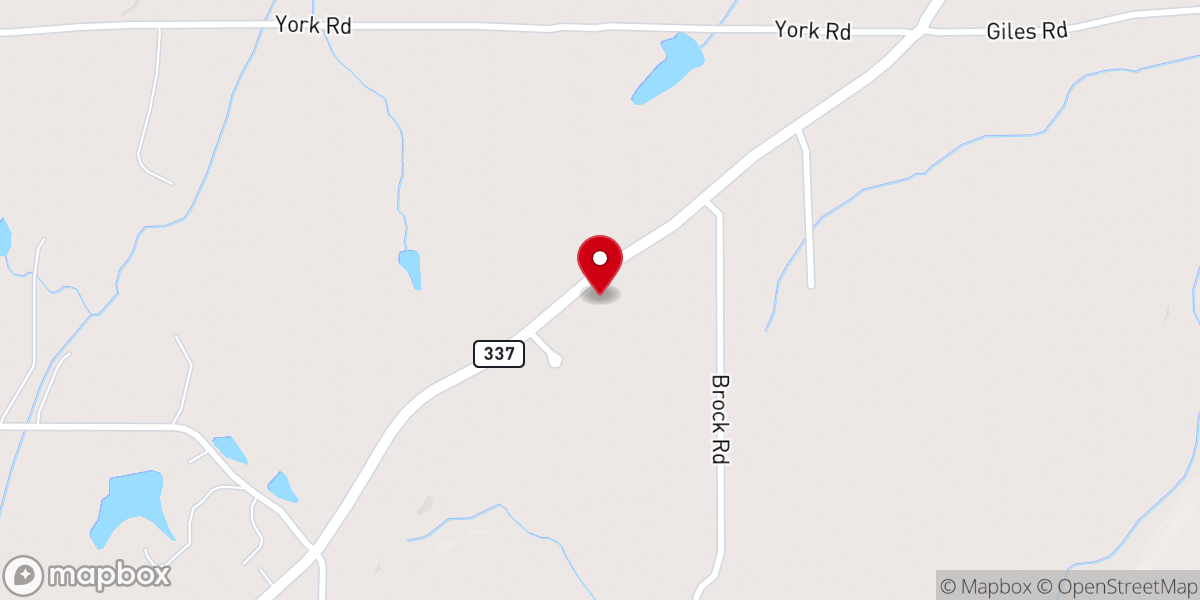 Map showing location of Lookout Hall Church of Christ