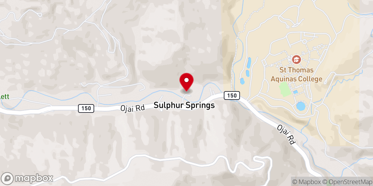 Map showing location of St. Barbara Orthodox Monastery