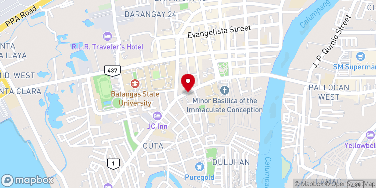 Map showing location of Lord Of Harvest Batangas AG Church Inc.