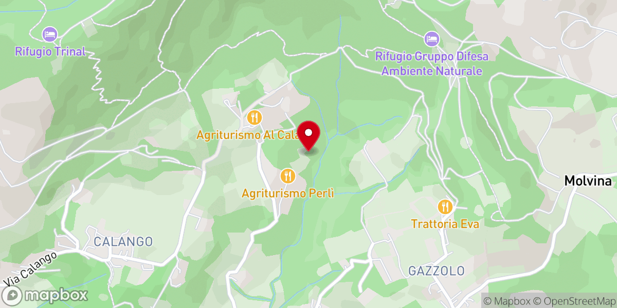 Map showing location of Cappella del Silenzio