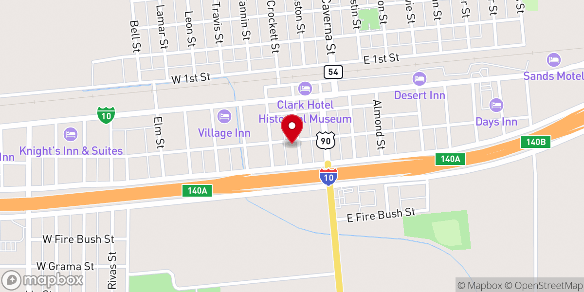 Map showing location of Templo de Dios