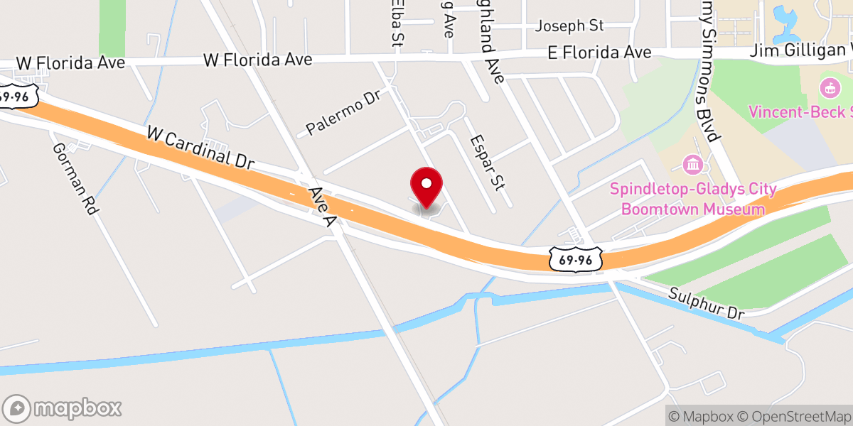 Map showing location of New Horizon Church