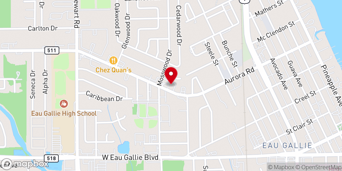 Map showing location of Ascension Social Concerns