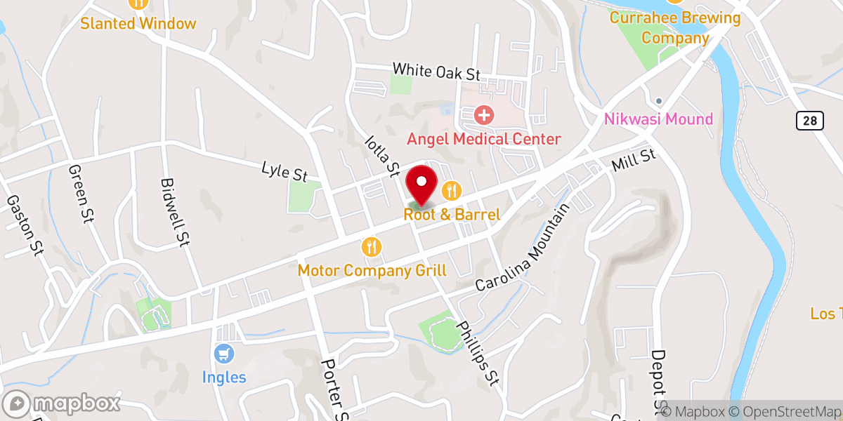 Map showing location of Latino Ministry