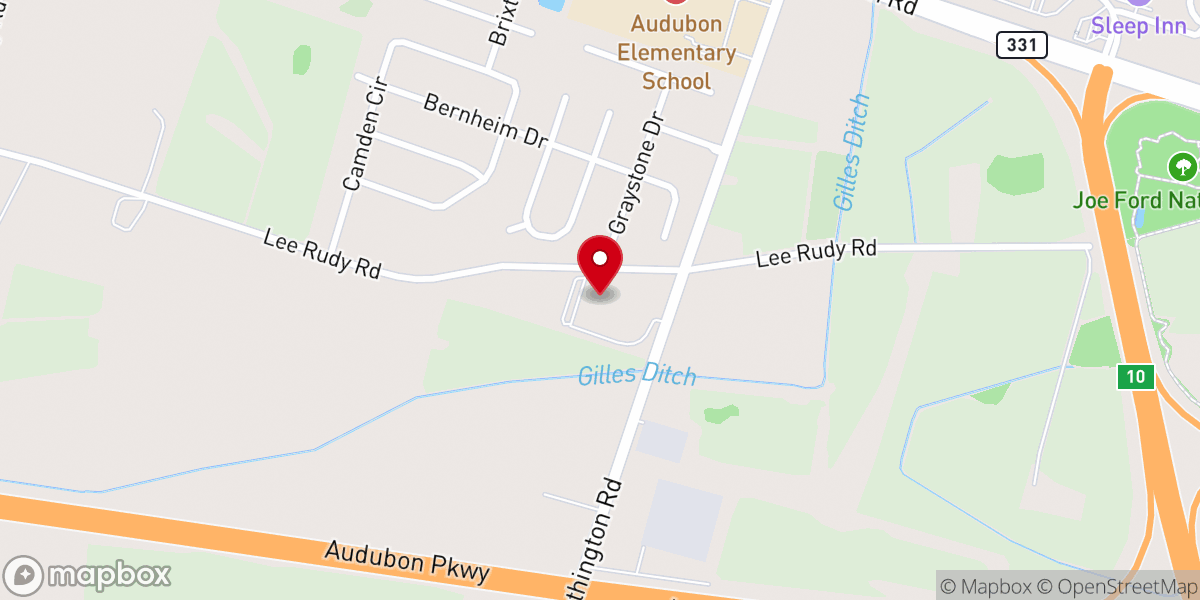 Map showing location of Crosspointe Baptist Church