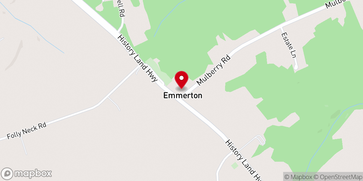 Map showing location of Jerusalem Baptist Church