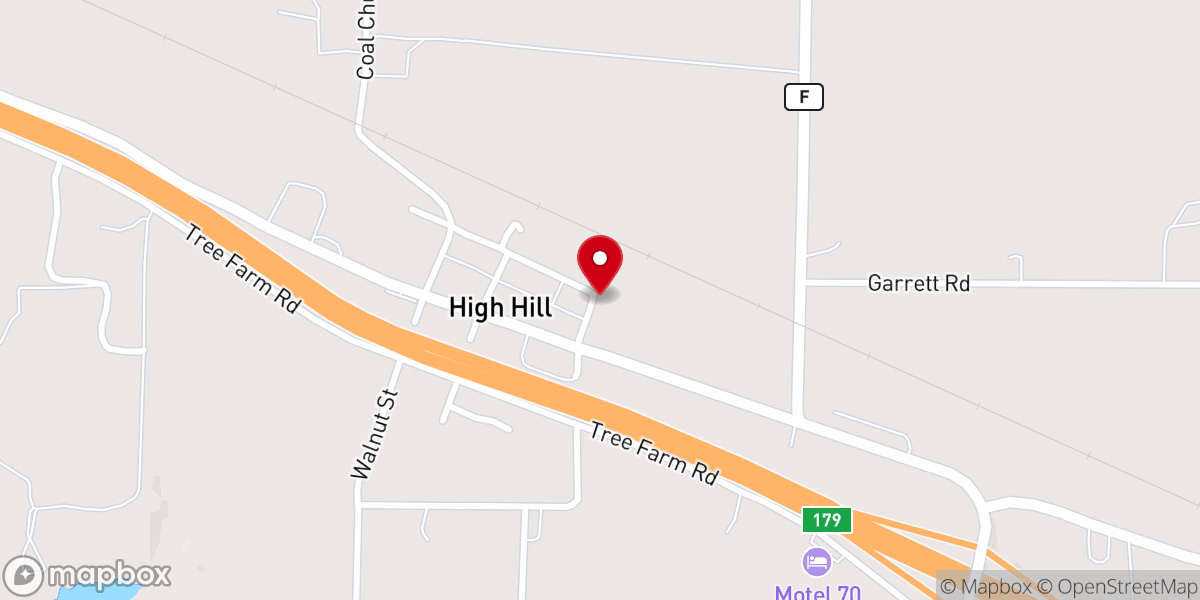 Map showing location of Old White Church