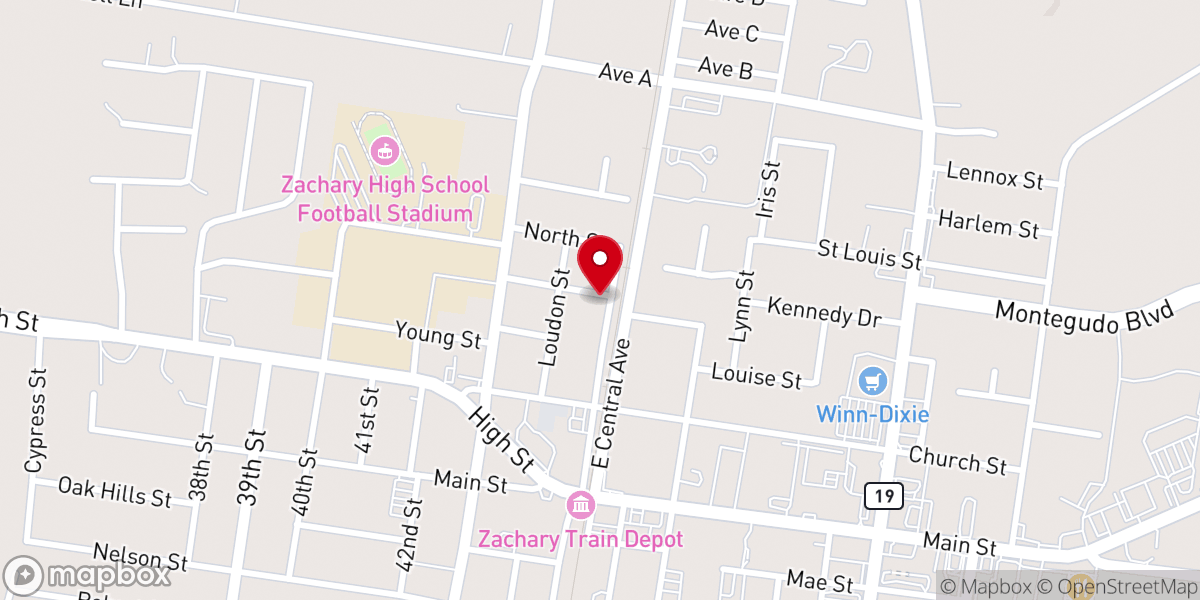 Map showing location of Faith Baptist Spiritual Church