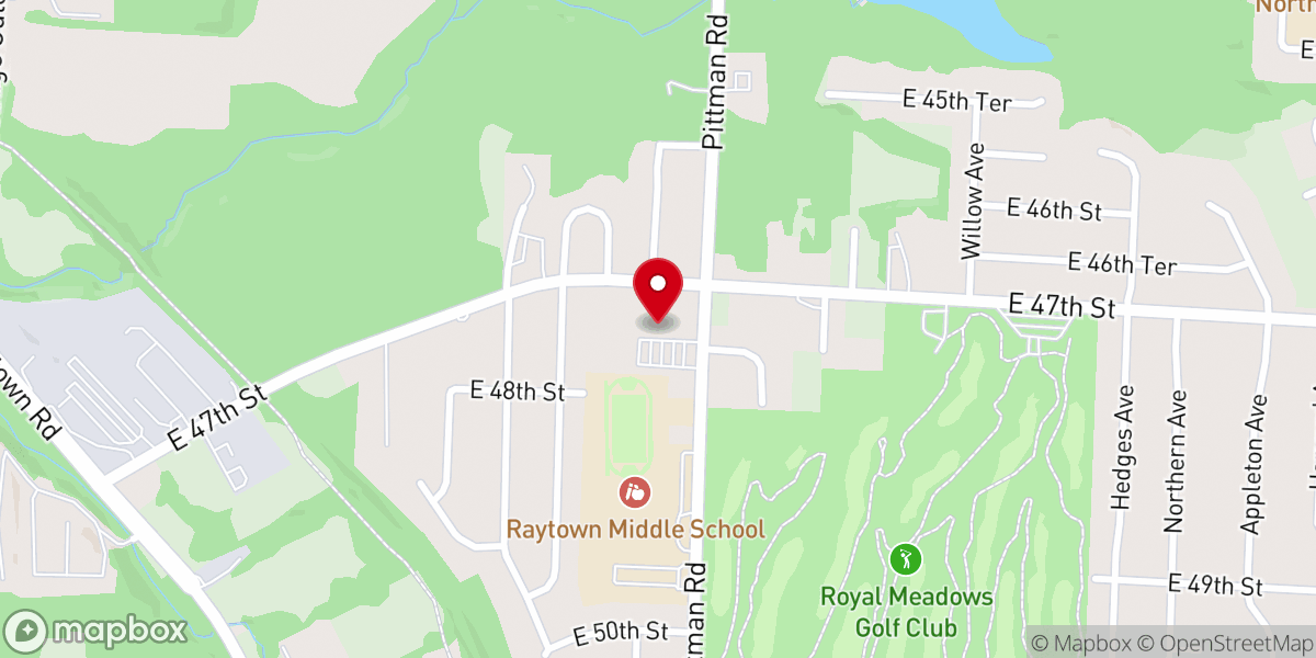 Map showing location of Fellowship Right Baptist Church
