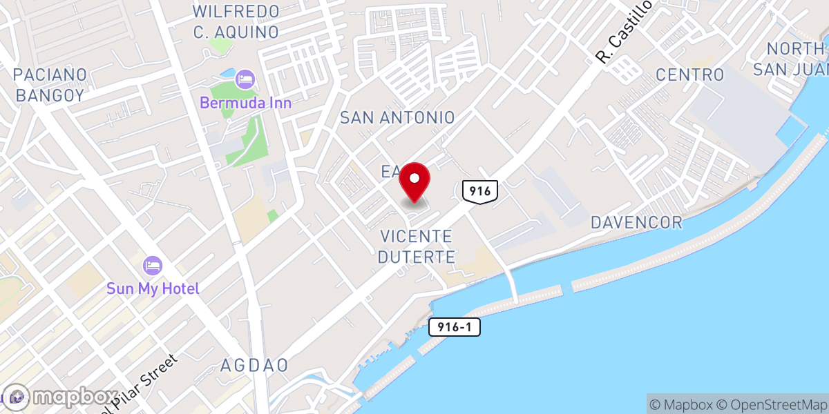 Map showing location of San Antonio de Padua Parish