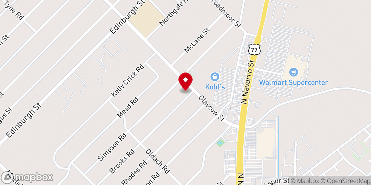 Map showing location of Glascow Street Church of Christ