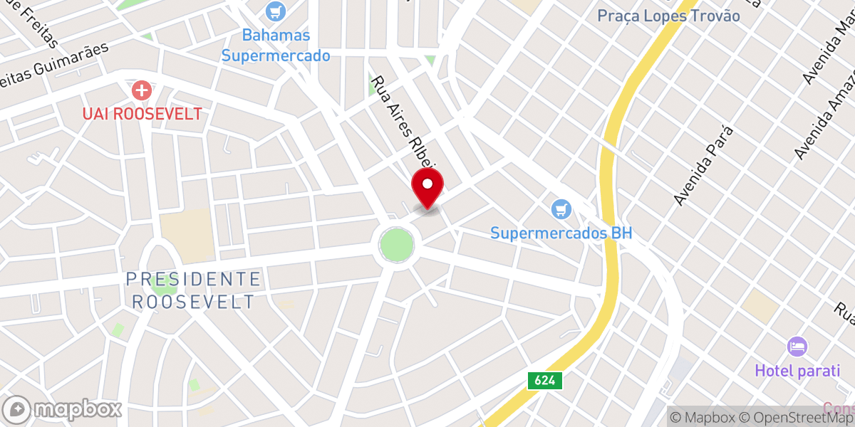 Map showing location of Assembleia de Deus Missão aos Povos (ADMP) Rosa de Saron