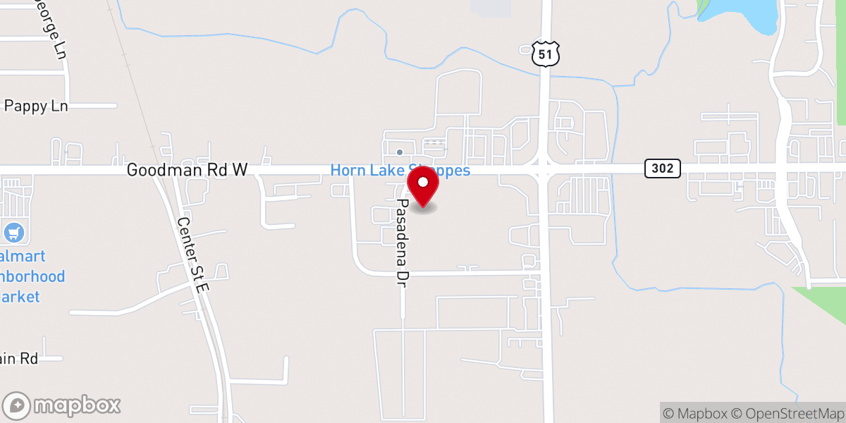 Map showing location of Heartland Hands Food Pantry