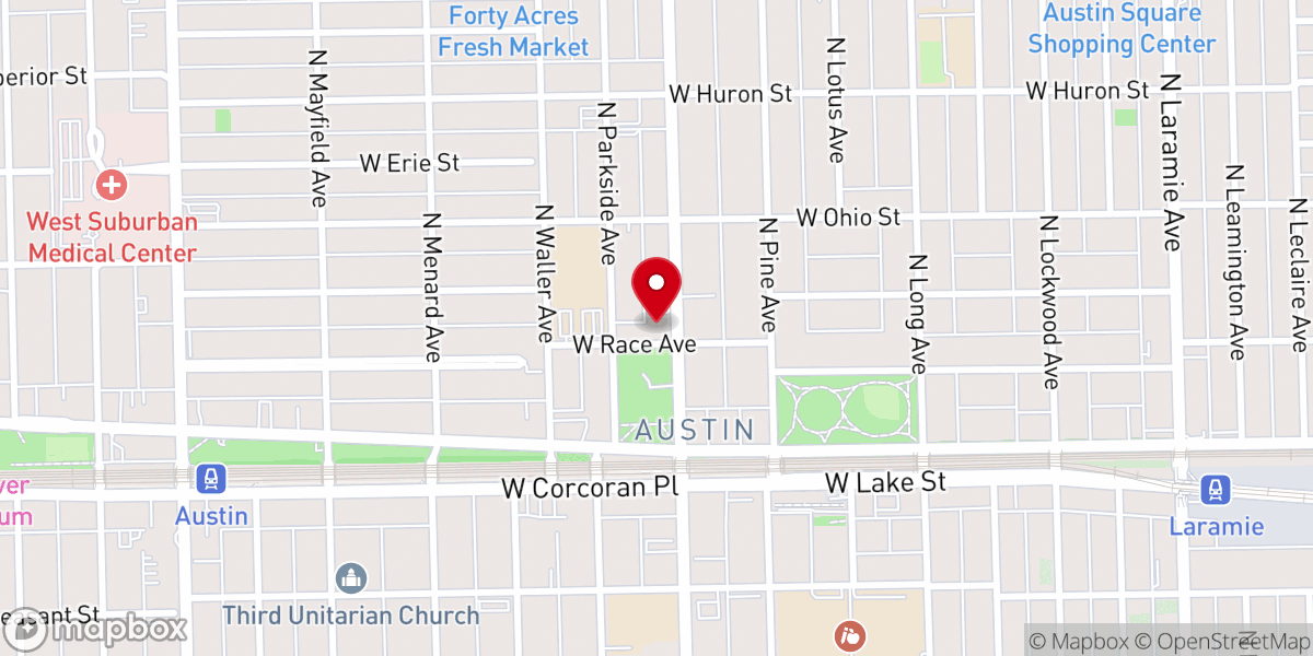 Map showing location of Fraternite Notre Dame