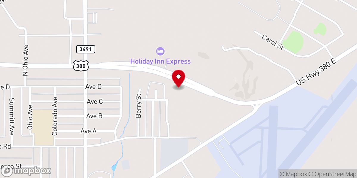 Map showing location of Faith Lutheran Church in Graham