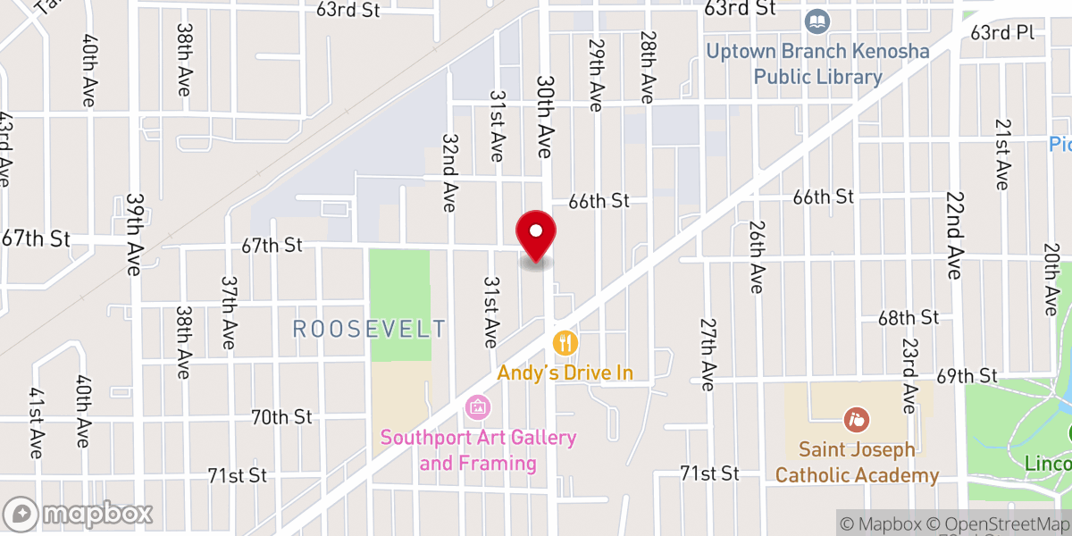 Map showing location of St Lukes Lutheran Church & School