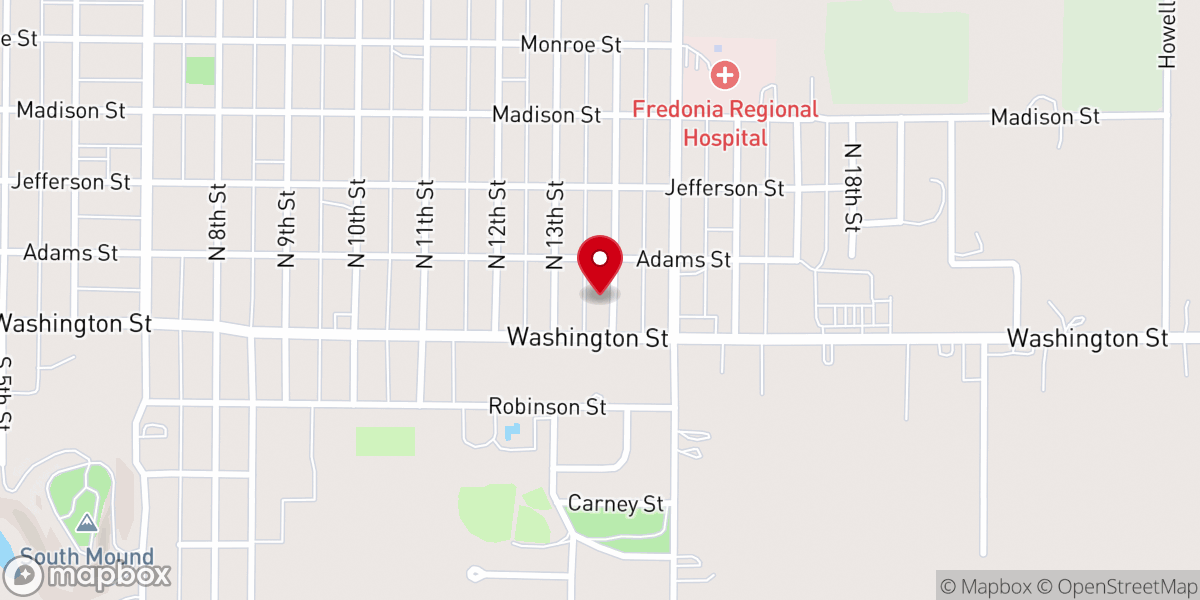 Map showing location of Seventh-Day Adventist Church