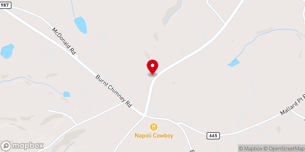 Map showing location of Lovely Valley Baptist Church