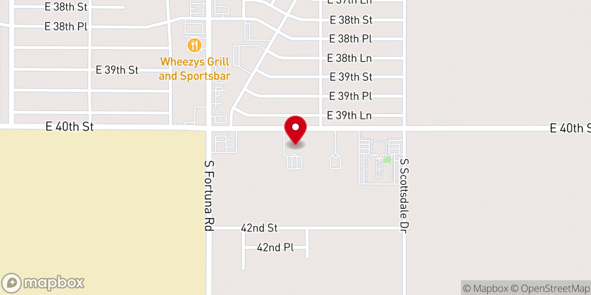 Map showing location of Gloria De Cristo Lutheran Church