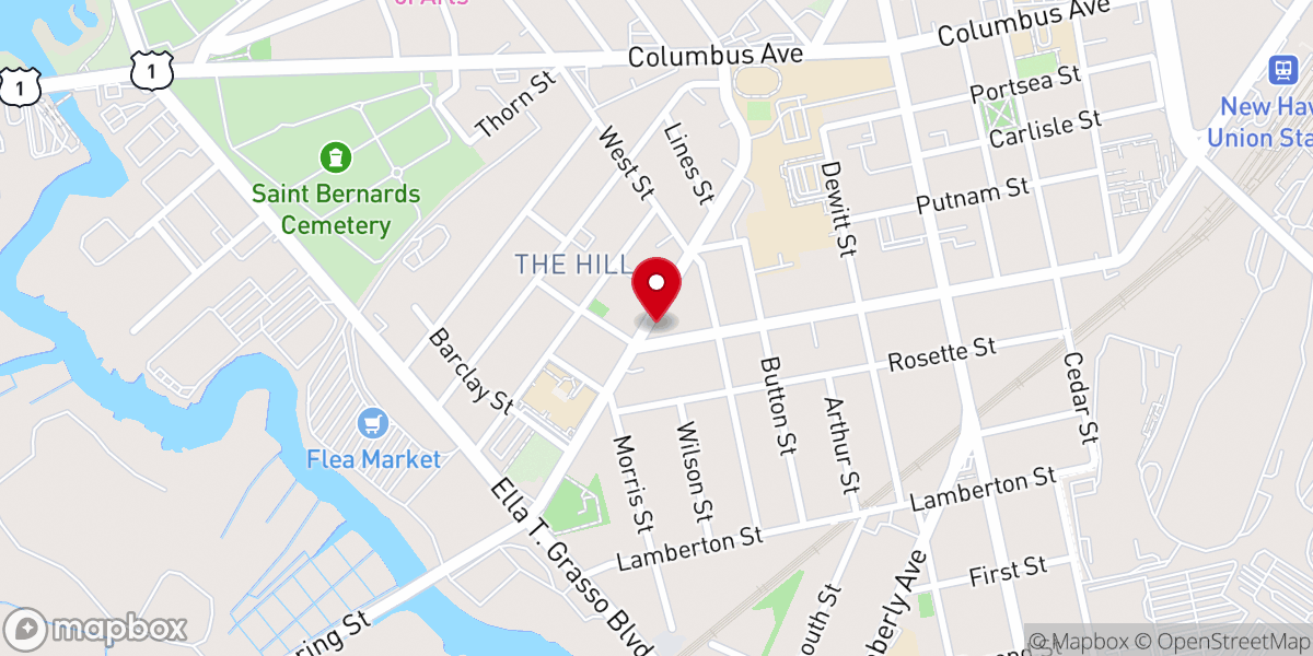 Map showing location of Pentecostal Christian Church