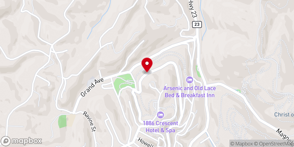 Map showing location of Grotto Spring