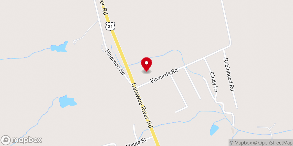 Map showing location of Emmanuel Baptist Church