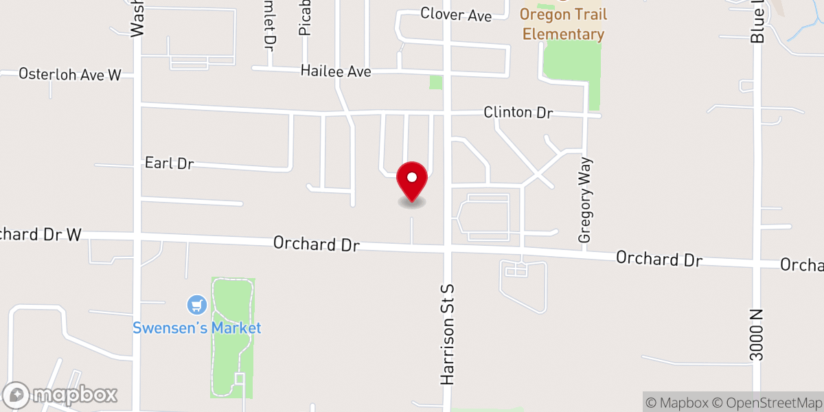 Map showing location of Eternal Life Christian Center