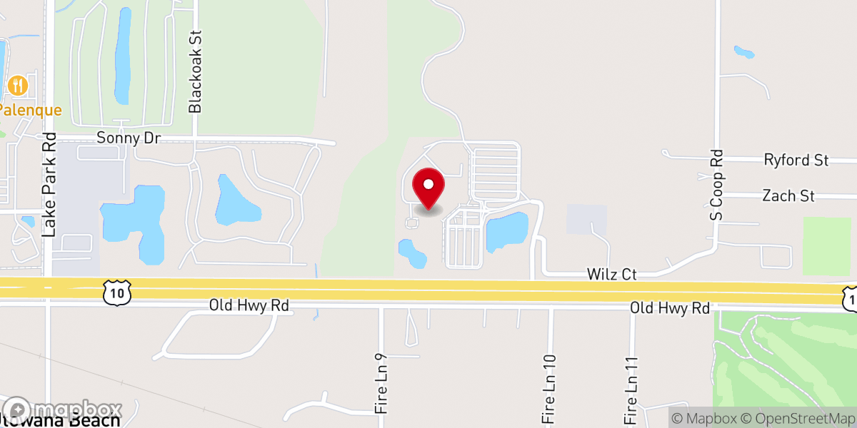 Map showing location of Christ The Rock Food Pantry